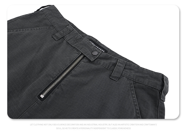 Miesten vaatteet Lanhai miesten syksy- ja talvivaatteet AC pestyt kuluneet taskulliset siteet housut löysät suorat rento retro työvaatteet leveälahkeiset housut miehille_voghion.com