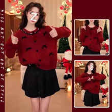 ��������ϵ����Ů2025����п���Բ�쿪��ë�����ݰ���ȹ������װ