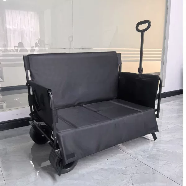 Multifunctional Folding Camp Cart Outdoor Camping Hand-Pushed Mobile Sofa One-Car Multi-Purpose Storage Picnic Cart