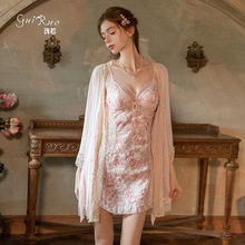 �����Ը�͸��ѩ��ë������ӡ�����ص���V����˯ȹ���ۼҾӷ�S6474