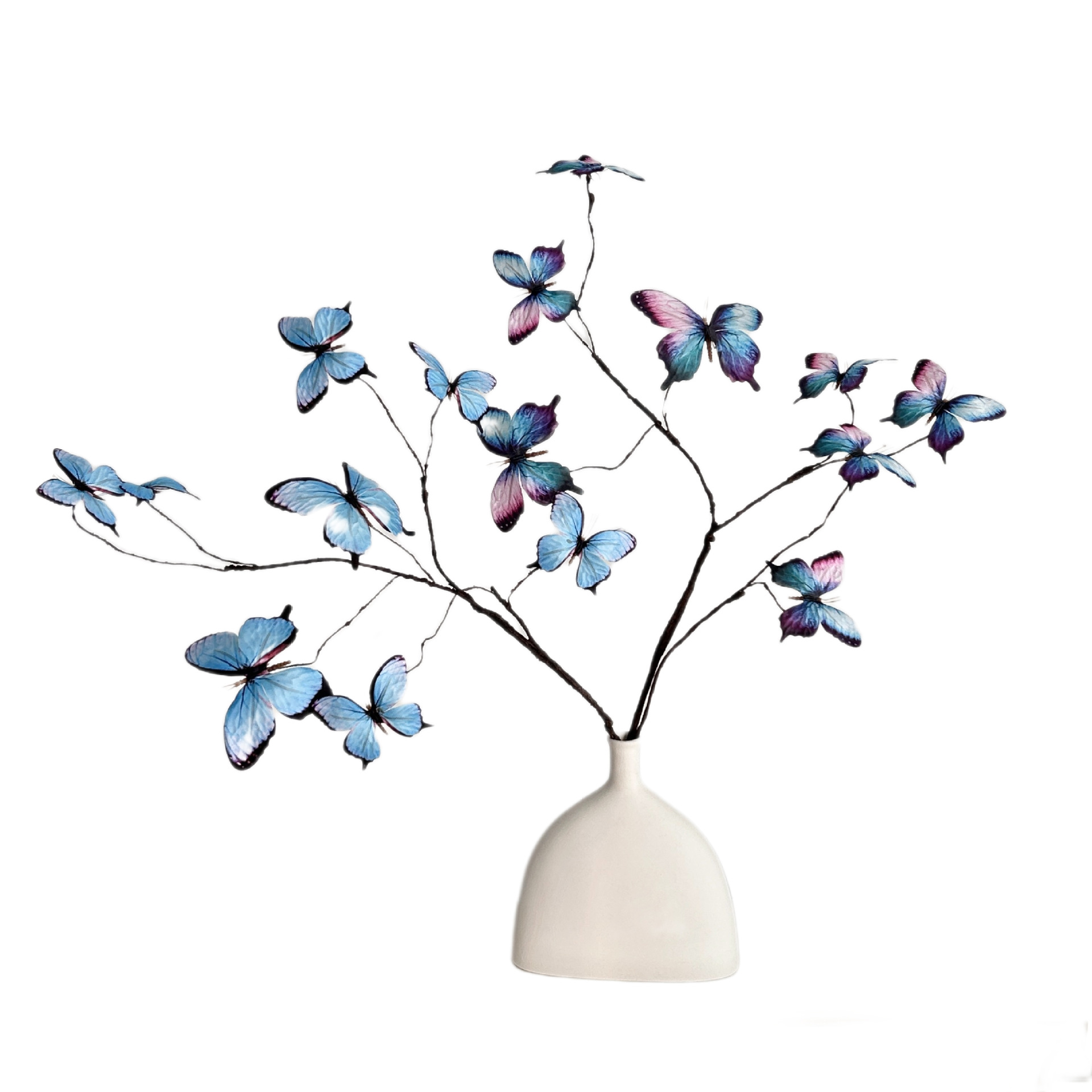 Jardín de Monet mariposas de ramas secas flores de simulación de libros rojos ventanas creativas decoraciones de flores para el hogar accesorios de fotografía decoración