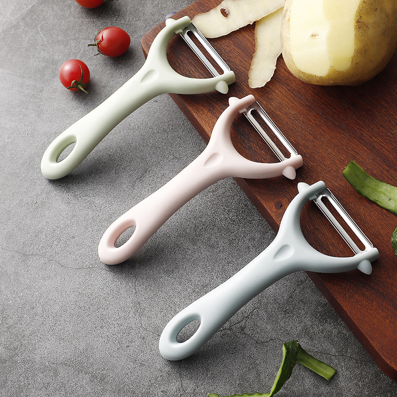 不锈钢削皮刀加厚手柄去皮削皮器刨子土豆苹果剥皮刀厨房厂家批发|ms