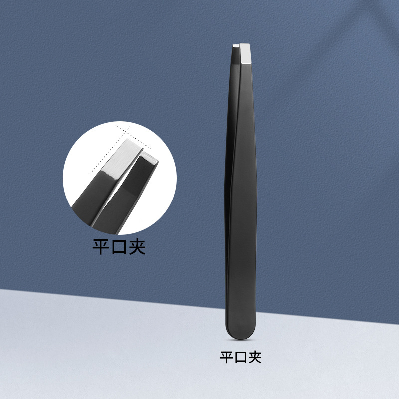 Acero inoxidable negro ceja clip de ceja especial ceja clip de ceja clip de ceja de alta precisión rosa ceja clip de ceja