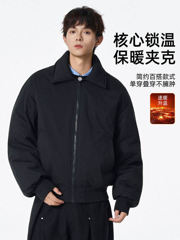 NASA美式飞行夹克棉衣青少年秋冬季2025新款宽松休闲棒球棉服外套|undefined