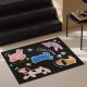 Silk Loop Floor Mat Cartoon Cat Entrance Doorway Rubbing Soil and Scraping Mud Foot Mat Dirt Resistant Household Easy-to-take-care Entrance Door Floor Mat