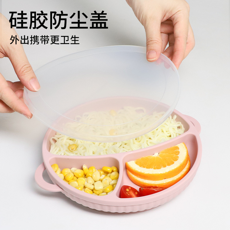 Children's silicone dinner plate