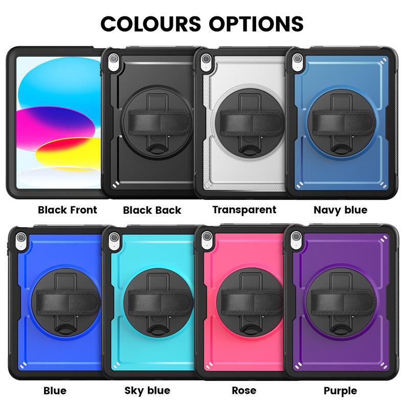 Suitable for Ipad202511 Generation Protective Case Air 13inch M3 Anti-Fall 10Th Generation Rotating Hand Strap Pro Stand 10.2 Case