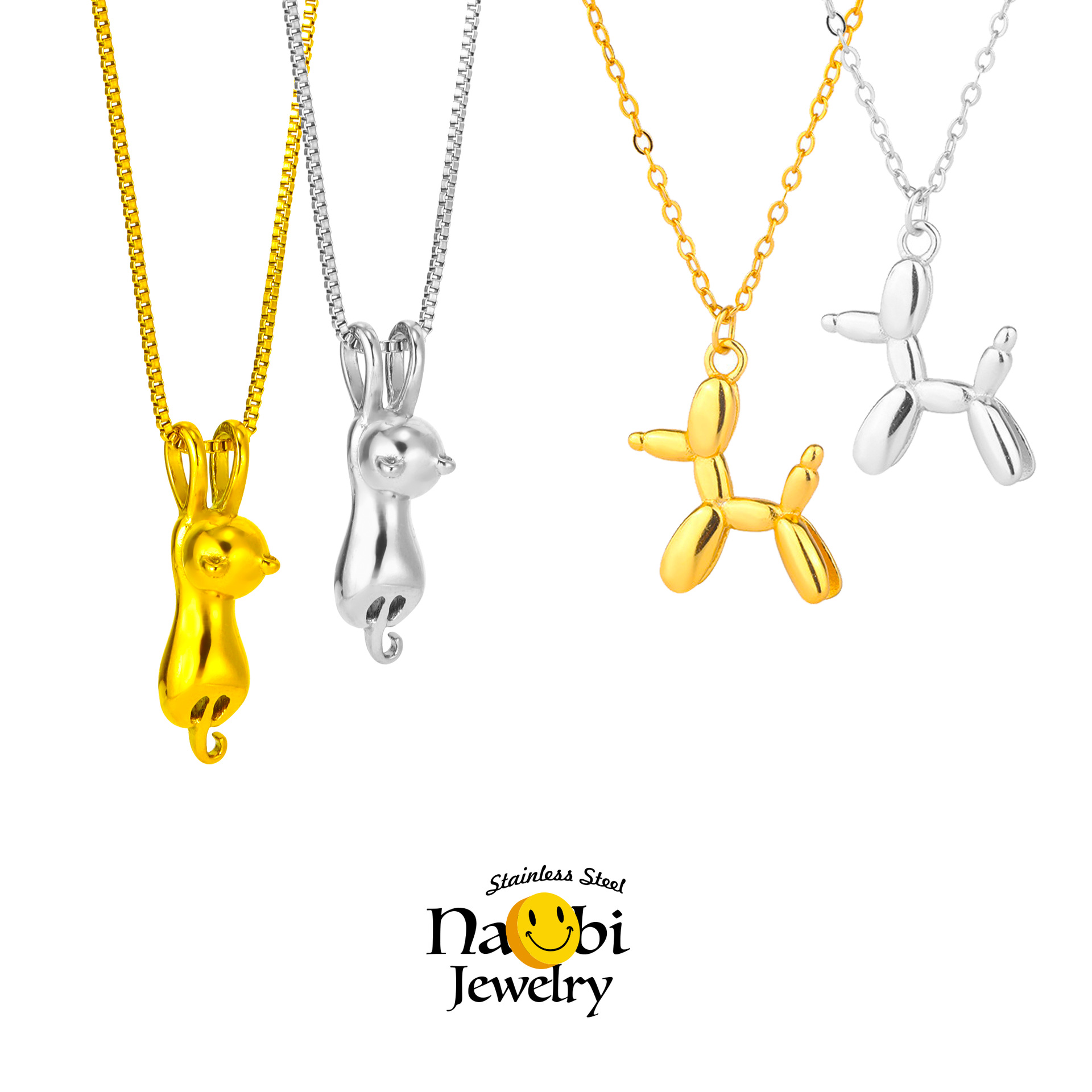 국경을 넘는 새로운 창조적 인 동물 시리즈 귀여운 고양이와 강아지 목걸이 여성을위한 맞춤형 다용도 펜던트 쥬얼리