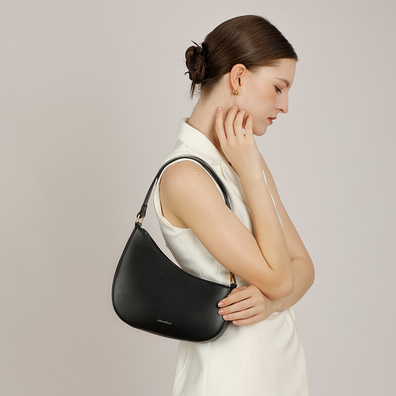 Cross-Border Southeast Asian High-End Handbag, Korean Niche Trendy Half-Moon Bag, Simple Underarm Bag, Guangzhou