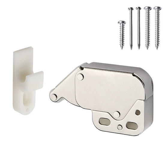 Retractor Press Retractor Self-elastic Switch Wardrobe Door Suction Press-type Suction Elephant-nose Hook Invisible Cabinet Door Lock Door Touch Hook System