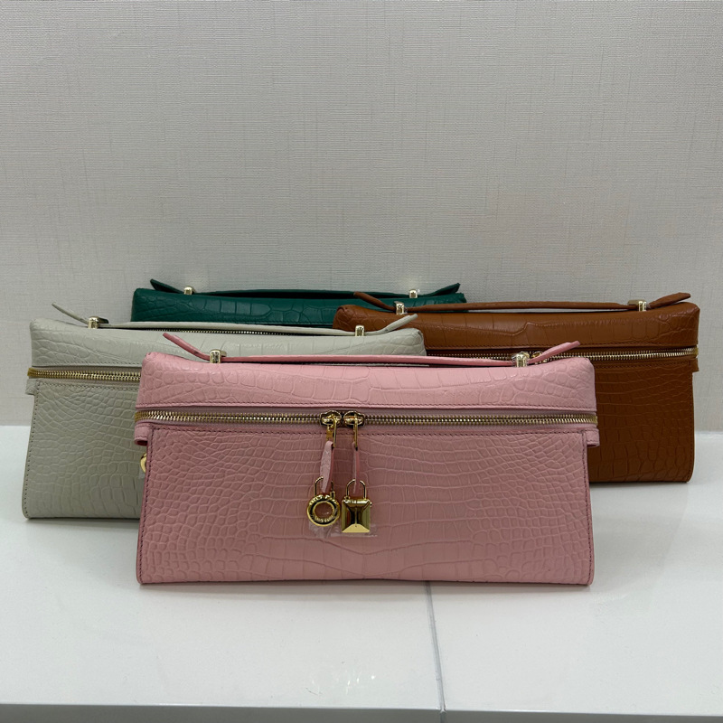 New Matte Crocodile Belly Leather Handbag for Women, Casual Versatile Genuine Crocodile Belly Leather Bag, Fashionable Trendy Lunchbox Bag New Matte Crocodile Belly Leather Handbag for Women, Casual Versatile Genuine Crocodile Belly Leather Bag, Fashionable Trendy Lunchbox Bag