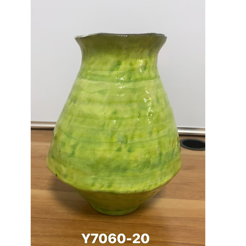 景徳鎮セラミック花瓶手描きグリーン磁器花瓶水耕フラワーアレンジメントリビングルームデスクトップ B&B 装飾花瓶装飾品|undefined