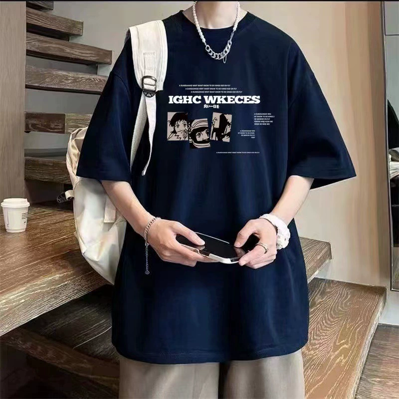 Summer cartoon trend T-shirt, with short sleeve