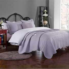 宫廷风欧式绣花床单绗缝被三件套空调被床罩床盖床上用品床裙
