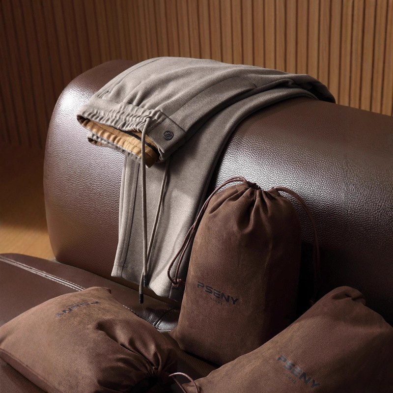 Commuting Casual Trousers Acetate Wool Fabric Men's Stereo Tailoring Autumn and Winter High-End Accessible Luxury Trousers