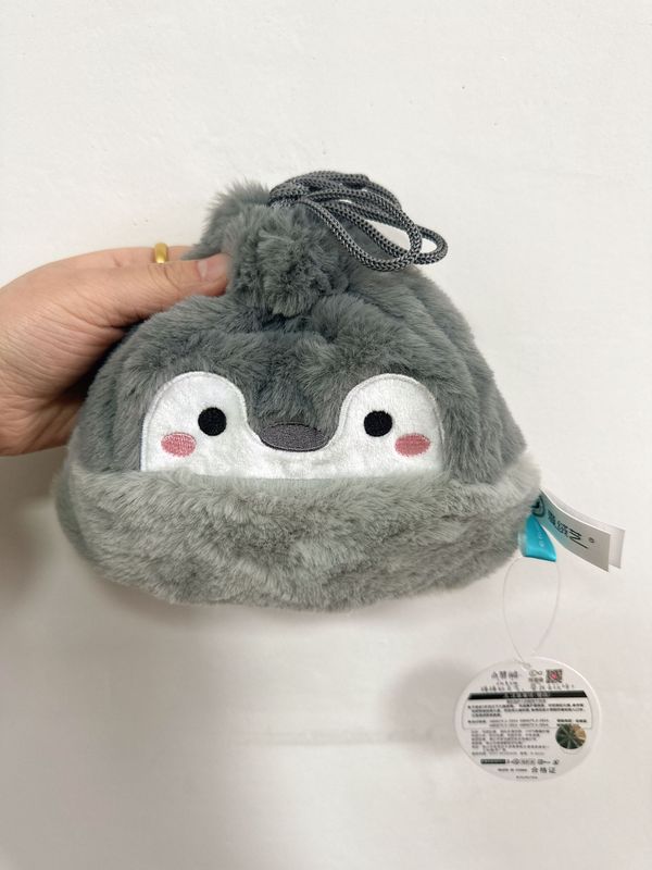 新品点赞鹅毛绒挂件日系可爱正能量企鹅小公仔钥匙扣链书包包挂饰|undefined