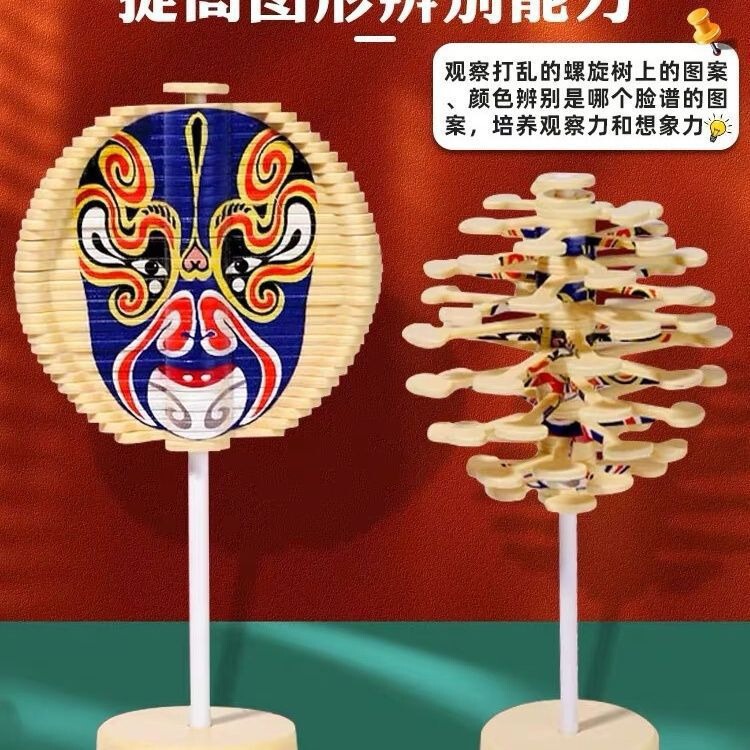 哪咤旋转螺旋树棒棒糖有趣解压儿童生日礼物双面益智小玩具转转乐|undefined