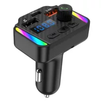M52 Автомобильный mp3 Красочный атмосферный свет Автомобильный Bluetooth без помощи рук AUX аудио Вход Автомобильный FM-плеер