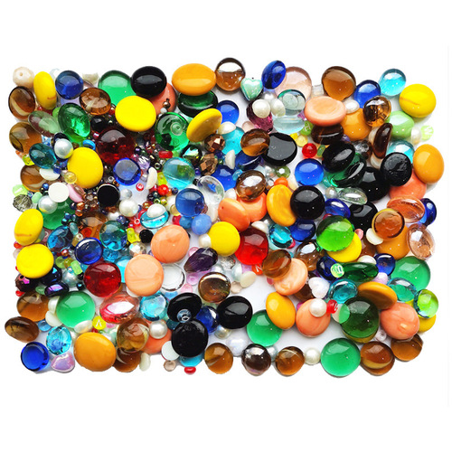 1kg diy colored beads translucent glass flat beads colored glaze red blue small beads colorful rice beads mosaic