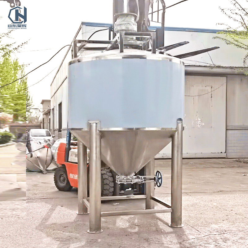 不锈钢液体搅拌罐 商用饮料配料罐 内盘管加热搅拌罐 纯水储罐