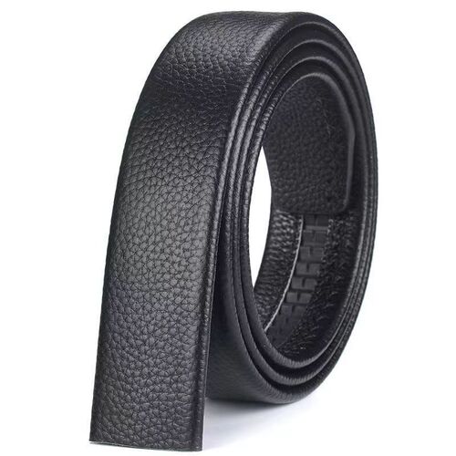 Belt for men, genuine leather without head, automatic buckle, two-layer cowhide belt, fast body, middle-aged youth, buckle-free trouser belt