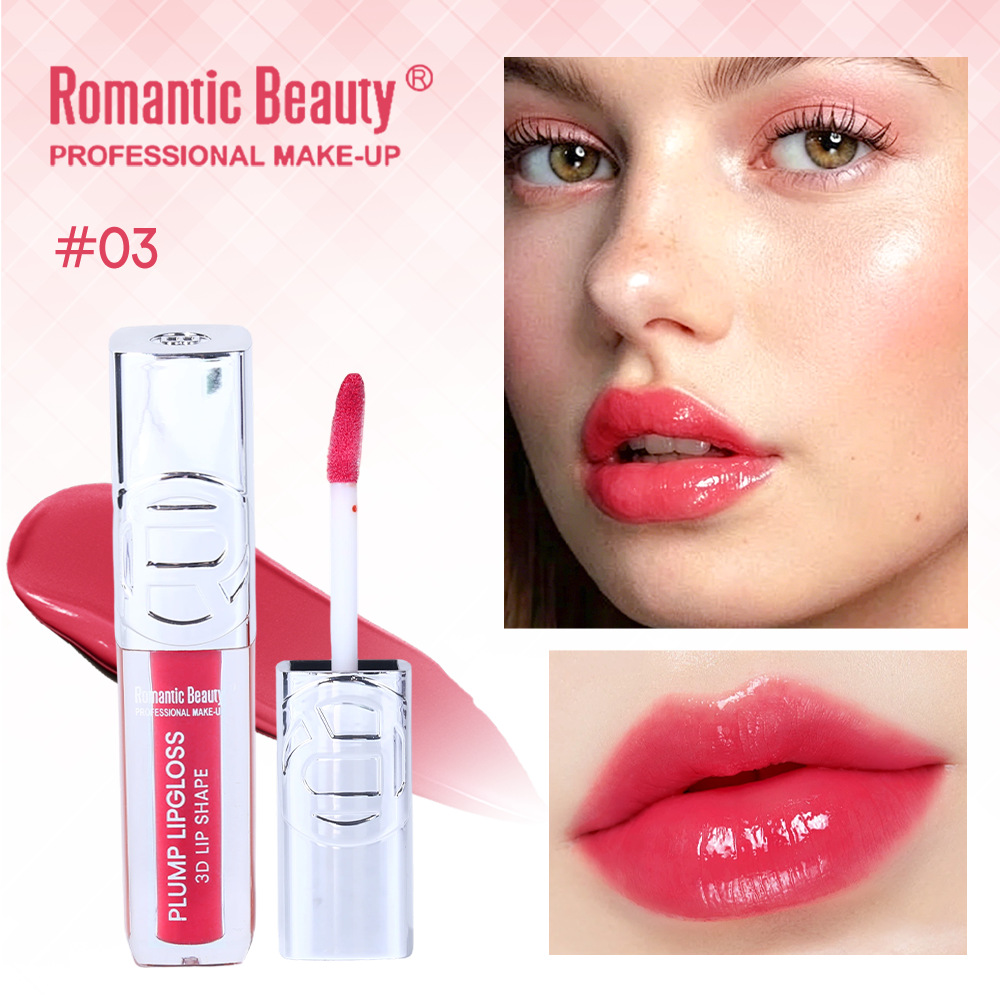Esmalte labial de espejo transfronterizo, esmalte labial de agua, fácil de colorear, labio de tuck, color de brillo labial impermeable, color de lápiz labial líquido