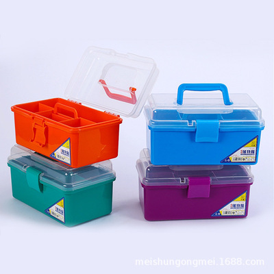 Manufactor wholesale Large multi-function storage box hold-all storage box Plastic transparent Medicine Nail enhancement hold-all