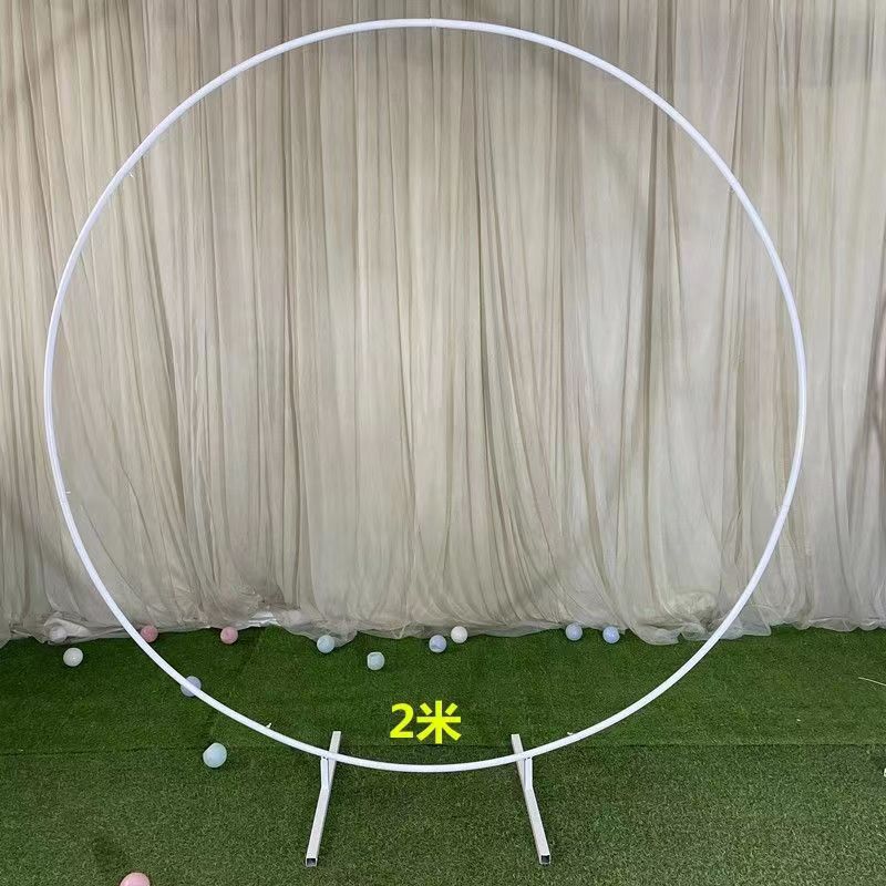 Anillo de hierro globo soporte de arco accesorios de boda al por mayor decoración de vestido de vacaciones al aire libre decoración de la boda suministros