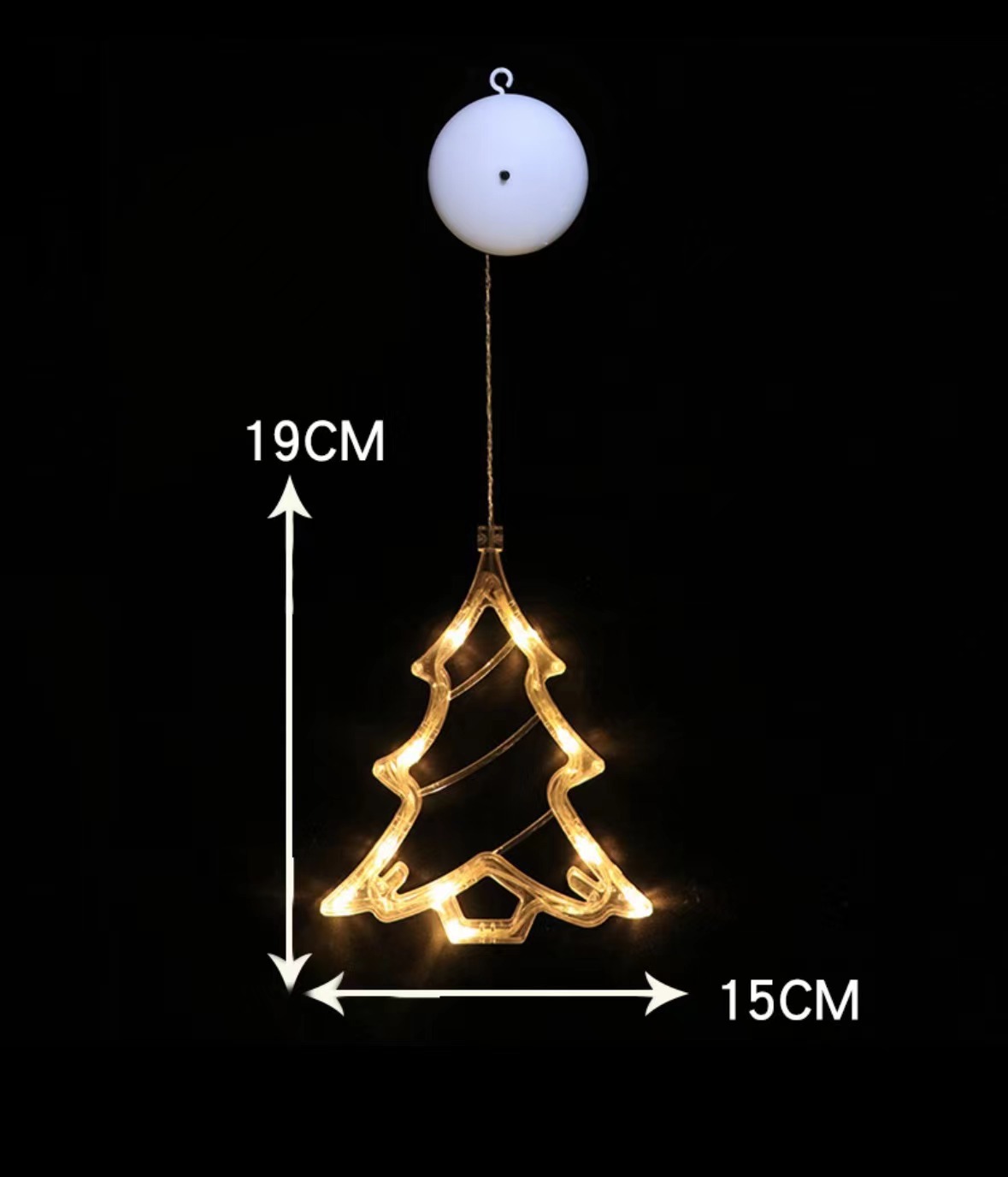 Lámpara de ventura LED de Navidad decoración Santa muñeco de nieve ventana de diseño creativo de la escena de vacaciones