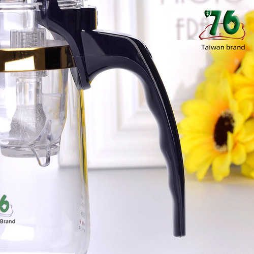 Taiwan 76 push-type office tea elegant cup home tea filter tea water separator glass teapot tea set