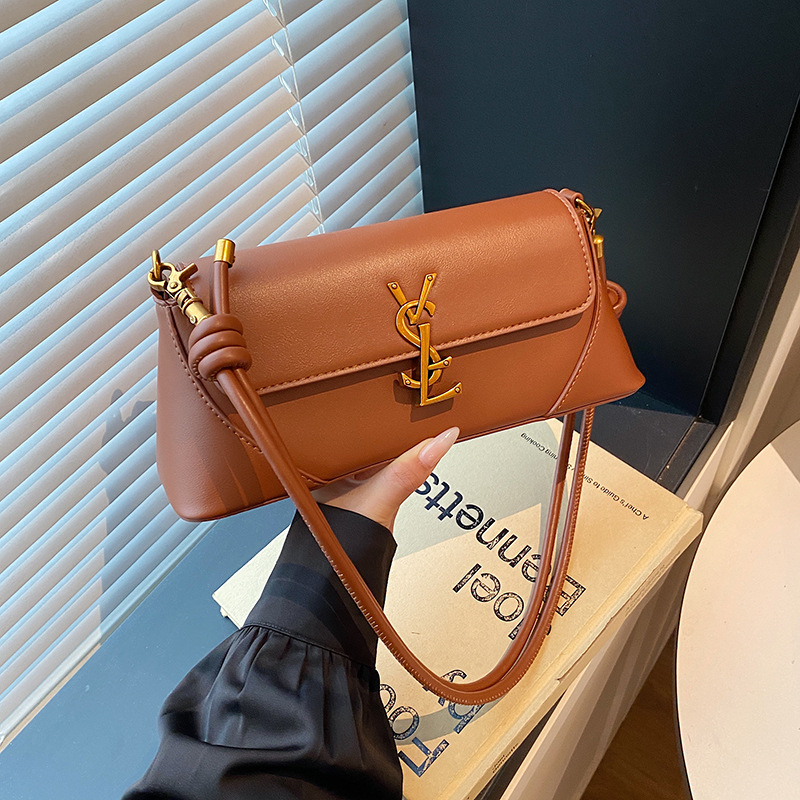 2026 New Cross-Border Women's Niche Versatile Baguette Bag Luxury Shoulder Bag Crossbody Bag European And American Style Underarm Bag - Thumbnail 6