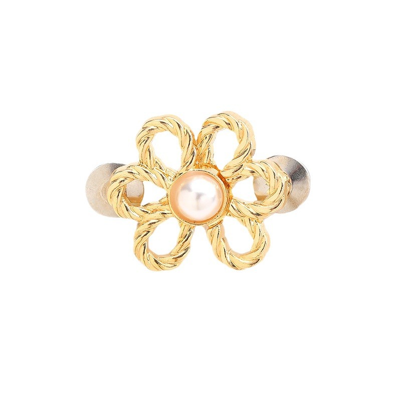 Botón de cintura de seis pétalos desmontable, botón de cintura sin clavos, cintura reducida, cintura de flores