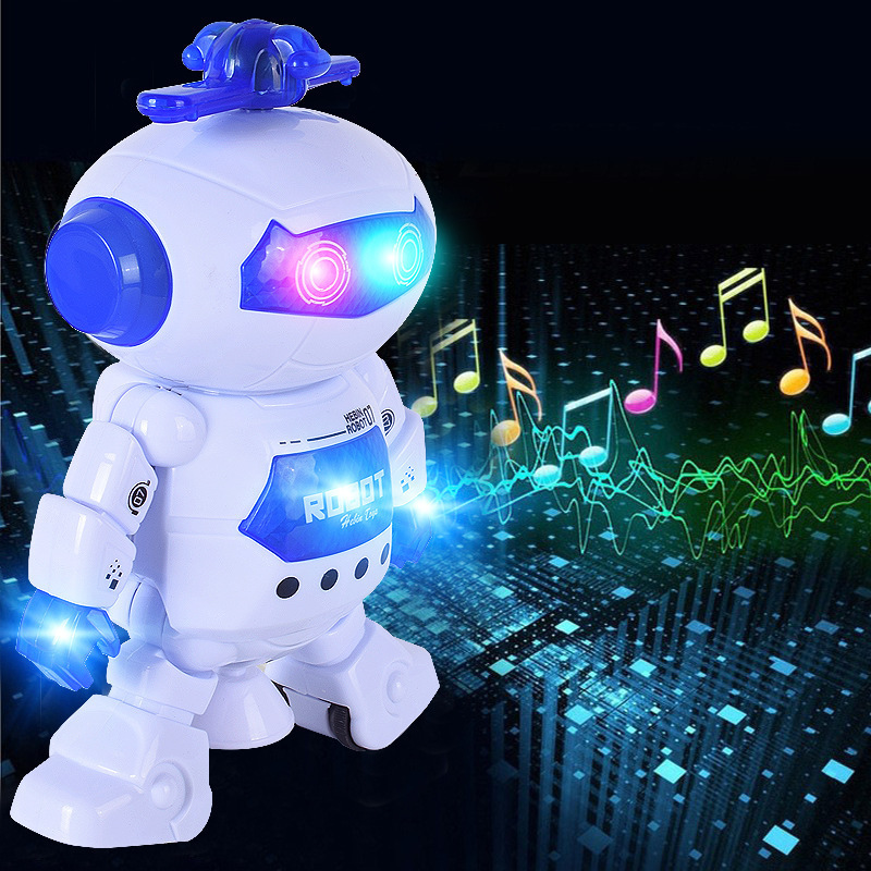 国境を越えたインテリジェント電動スペースダンスロボット、ダンス、ライト、音楽、ユニバーサルスタントロボット、子供用おもちゃ|undefined