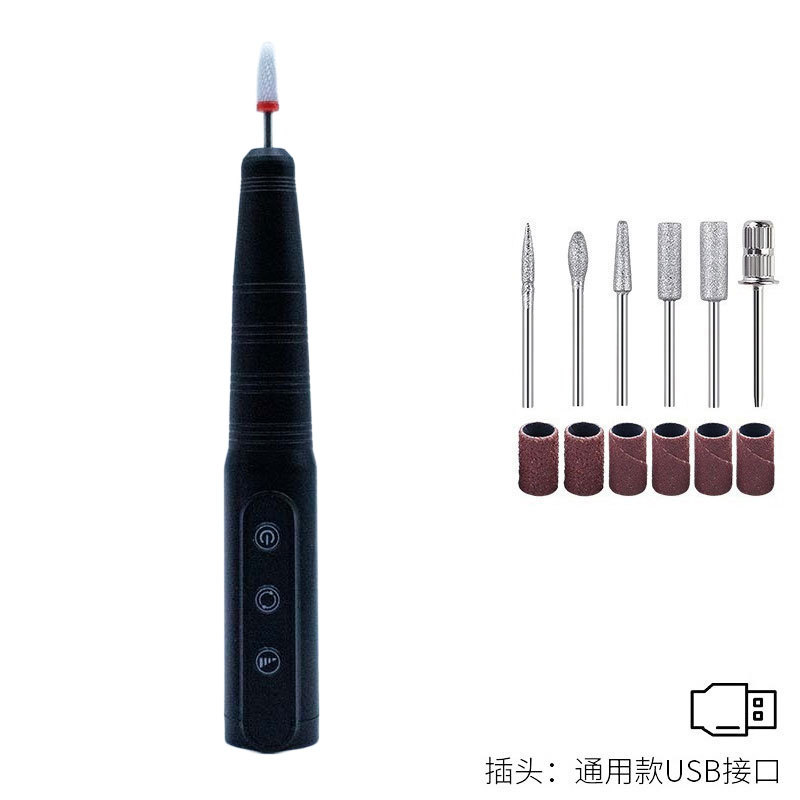 Ampuñador de uñas portátil mini ampuñador de uñas 12000RPM pulido ampuñador de uñas extra larga duración ampuñador de uñas