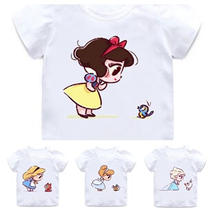 Princess Kids T Shirt�r�п�ͨ�����cС�Ȍ�ӡ����ͯT��ͯ�b
