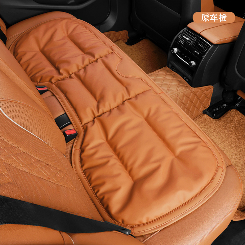 Car seat cushion anti-fouling leather winter single-piece Mercedes-Benz BMW Audi car special rear row integrated three-piece seat cushion