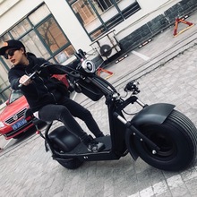 批发锂电滑板车双人大轮胎包邮城市哈雷电动自行车电瓶车踏板车代