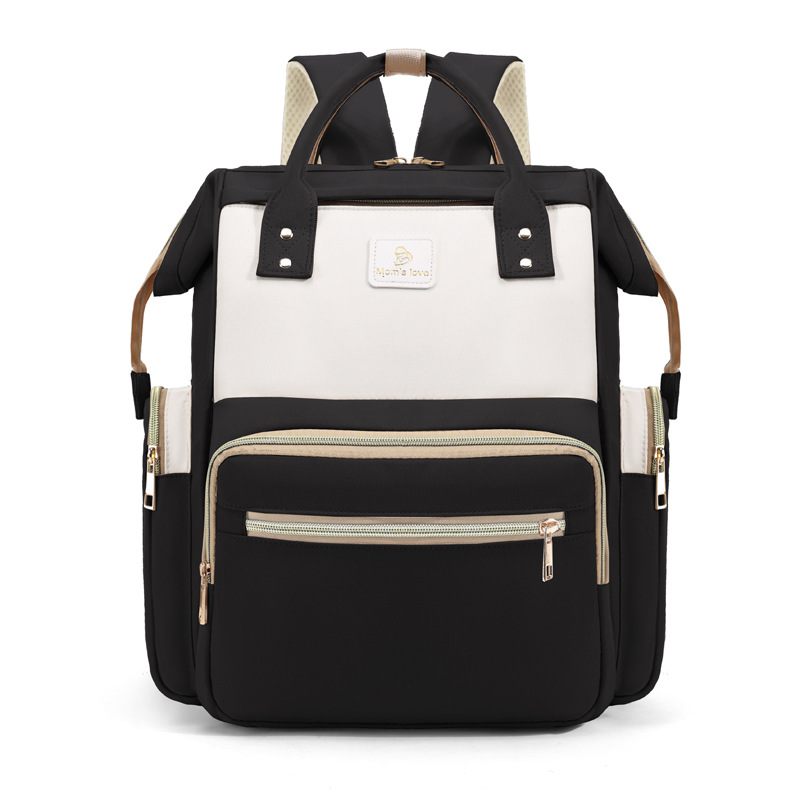 Nueva bolsa de mamá transfronteriza, papel de aluminio de gran capacidad, preservación del calor y anti-salpicaduras, bolsa de madre e hijo, mochila multiusos con bebé