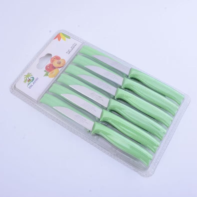 13 colores, 12 juegos de cuchillos para frutas, el stock de fábrica se puede enviar directamente para satisfacer las necesidades de diferentes estilos