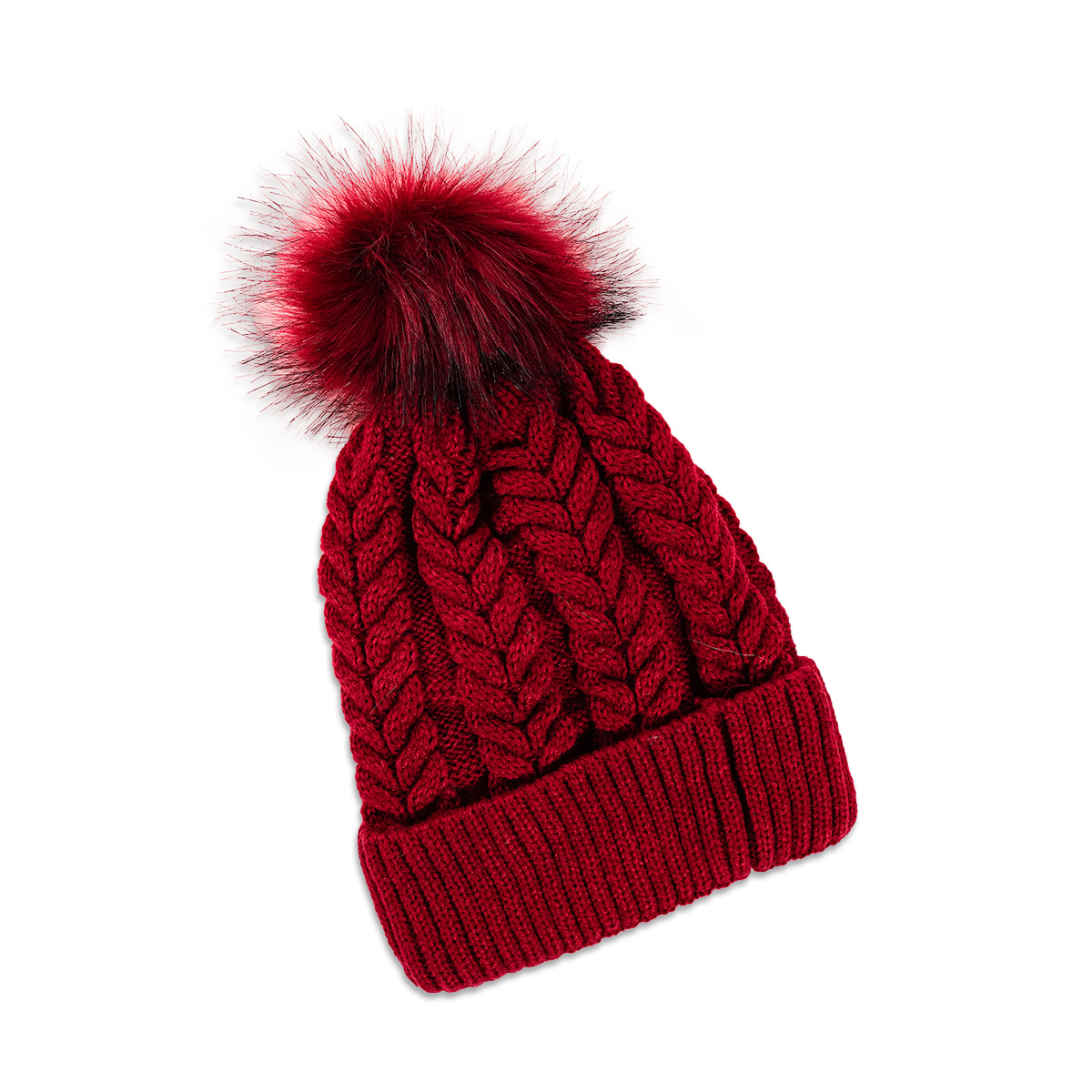80g Weight Housewarming, Anniversary, Business, Wedding, Birthday, Festival Occasion Solid Color Pattern Unisex Gender Korean Style Style Grey, White, Pink, Red, Black Color Pink Hat Korean Version Of Pure Color Wild Twist Woolen Hat Warm Fashion Hair Ball Trend Knitted Hat New 10
