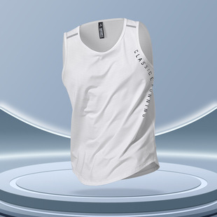 Ice Silk Vest Men's Training Fitness Sports Cross-Border Summer Thin Sleeveless Vest Moisture-Wicking Quick-Drying Sleeveless Vest