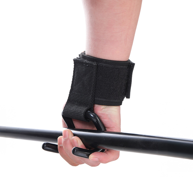 Fitness weightlifting palm guard pull-up wrist guard hook horizontal bar sports equipment strength training integrated booster hook wholesale