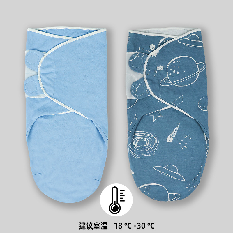 Edredón de algodón puro Four Seasons universal anti-kick toalla edredón anti-shock Toalla de pañales para bebés recién nacidos saco de dormir para bebés