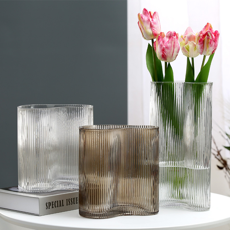 Nordic creative water cultivation transparent vase hydroponic living room flower holder modern flower arrangement decoration, recruiting agents