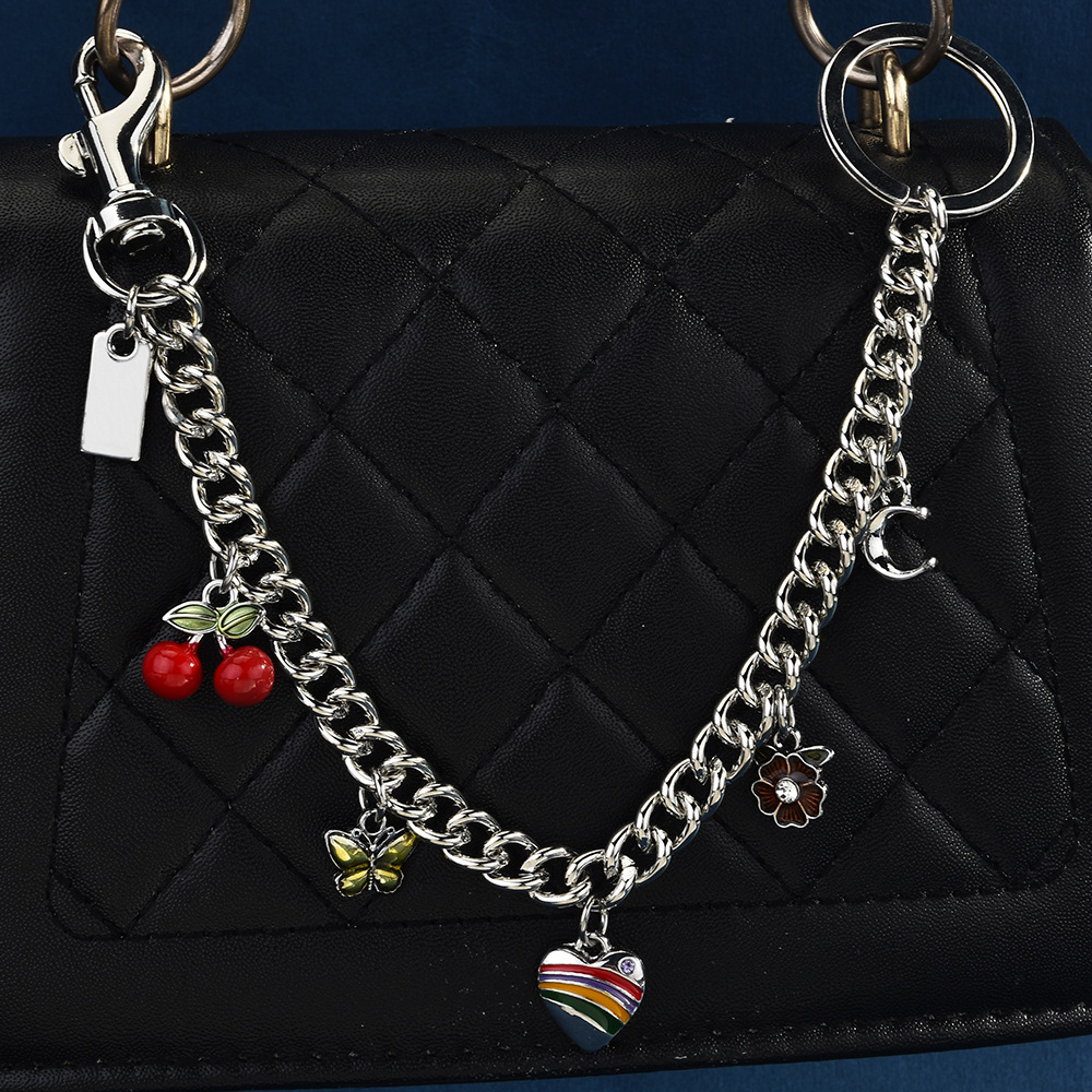 Nuevo estilo transfronterizo europeo y americano venta caliente dinosaurio amor concha cereza herradura fresa manzana bolso de cadena colgante bolso de mensajero mujer