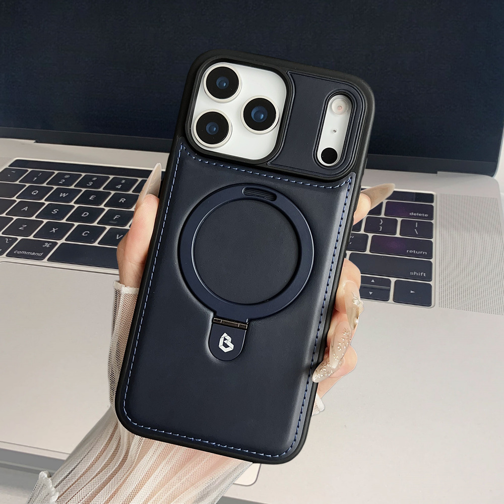 Ốp lưng da cao cấp tích hợp giá đỡ cho iPhone 15, 16, 17 Pro Max — 【Đen Cao Cấp】Dòng 17 - Không Lo Lọt Logo, 【Nâu Thanh Lịch】Dòng 17 - Không Lo Lọt Nhãn, 【Gentleman Blue】Dòng 17 - Không Lo Lọt Nhãn, 【Đỏ】Dòng 17 - Không Lo Lọt Nhãn chi tiết 24