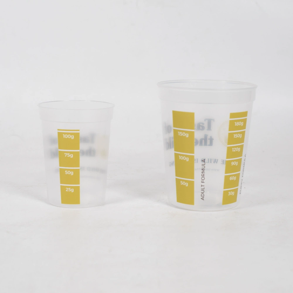 Пластиковый мерный стакан для молока, чая, выпечки, хранения круп, бытовой пластиковый стакан