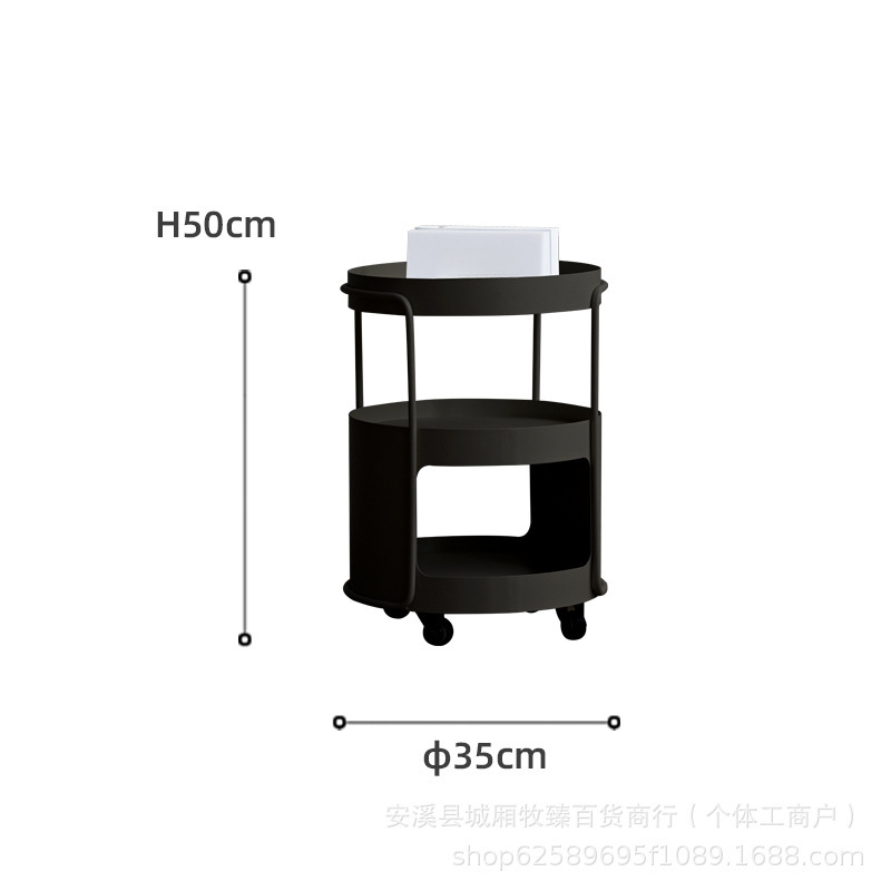 牧森奶油风可移动边几圆桌客厅迷你茶几酒店民宿床头桌子沙发边几|undefined