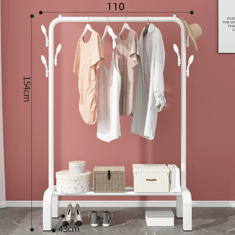 Simple Folding Drying Rack with Wheels – Adjustable Width 110–150cm for Home, Dorm, Balcony