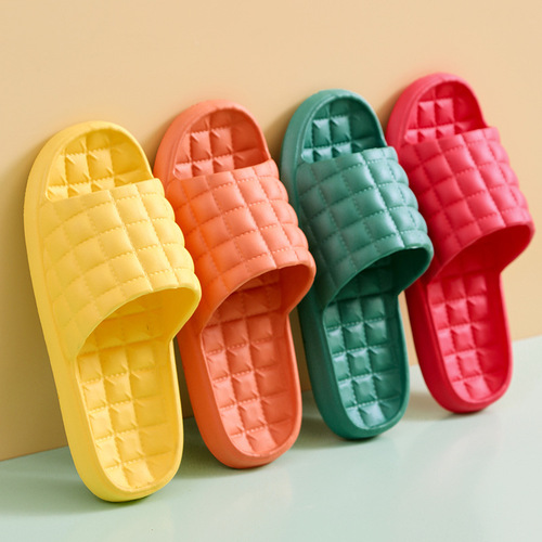 Japanese home slippers for women, indoor bathroom household use, couple's one-piece cool slippers for men, summer shower anti-slip soft soles, fashionable